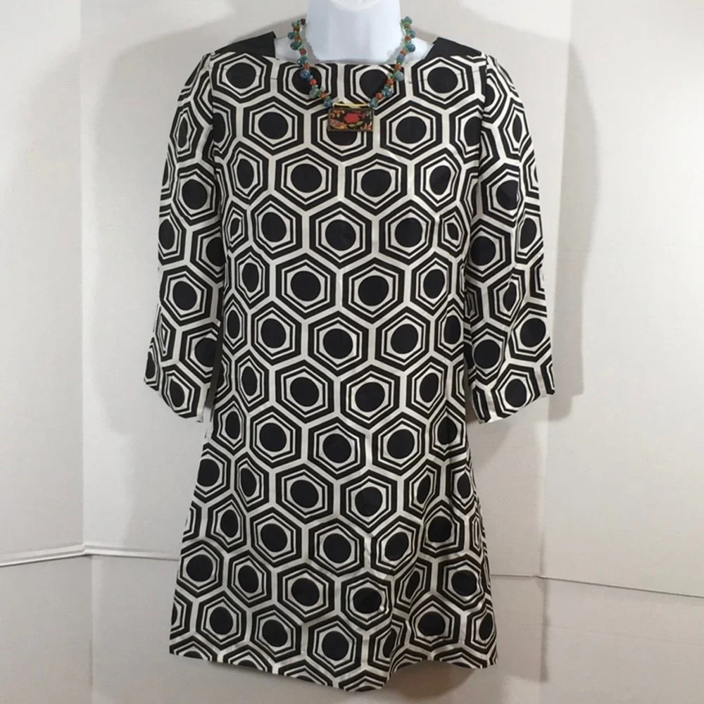 Milly of NY silk b/w dress